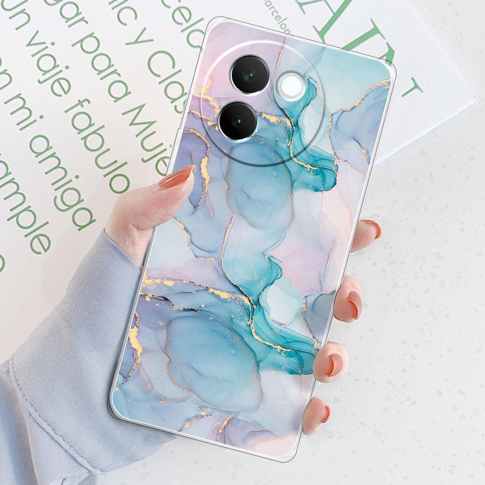 For Vivo V30E 5G Case Back Cover For Vivo Y200i 5G Funda Shockproof Clear Soft Silicone Phone Case on Vivo T3X 5G Protect Coque