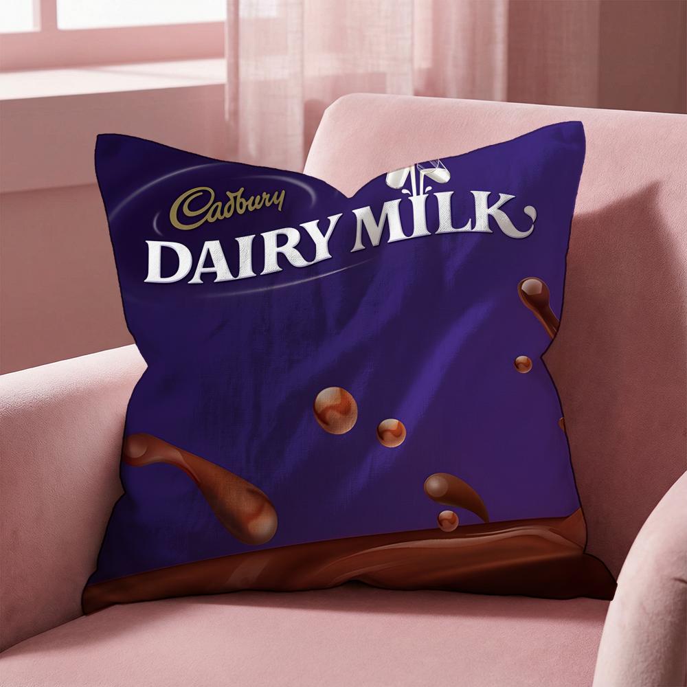 Cadbury Cushion Cover Multi-Scene Pillow Cover for Home & Car - Reversible, Soft & Durable for Daily Use