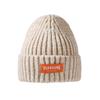 Coarse Needle Cloth Label Knitted Hat Women's Winter Outdoor Thickened Warm Cover Wool Hat
