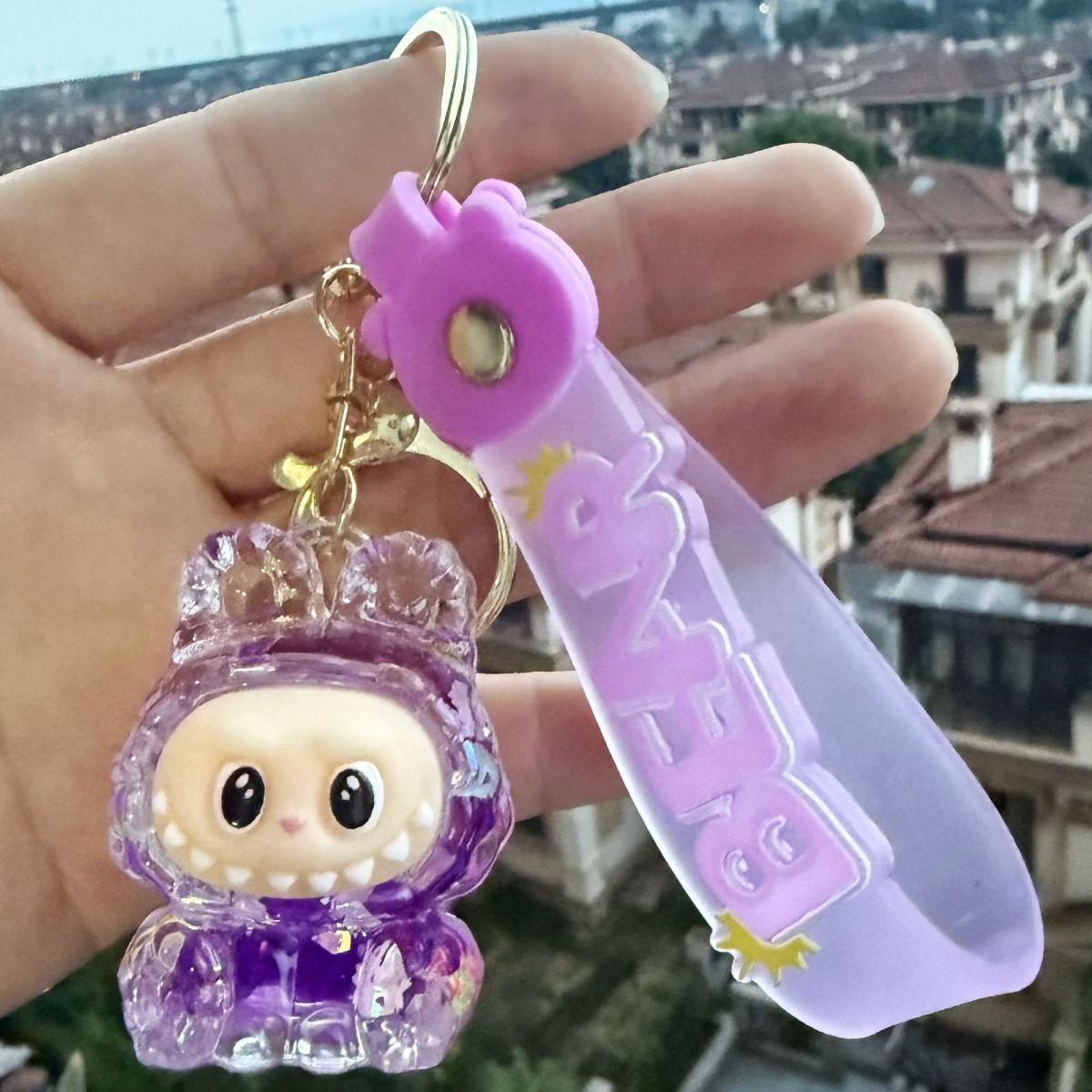 

Высокий Внешний Вид Лабрадор Брелок Сумка Масло Подвеска Украшение Фигурка Рюкзак Зыбучие Пески Мультяшный Кулон Подарок Брелок фиолетовый