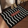 Ins-style Entrance Door Mat Dirt-resistant Wear-resistant Anti-slip Porch Door Mat Toilet Bathroom Drain Pad Living Room Rug