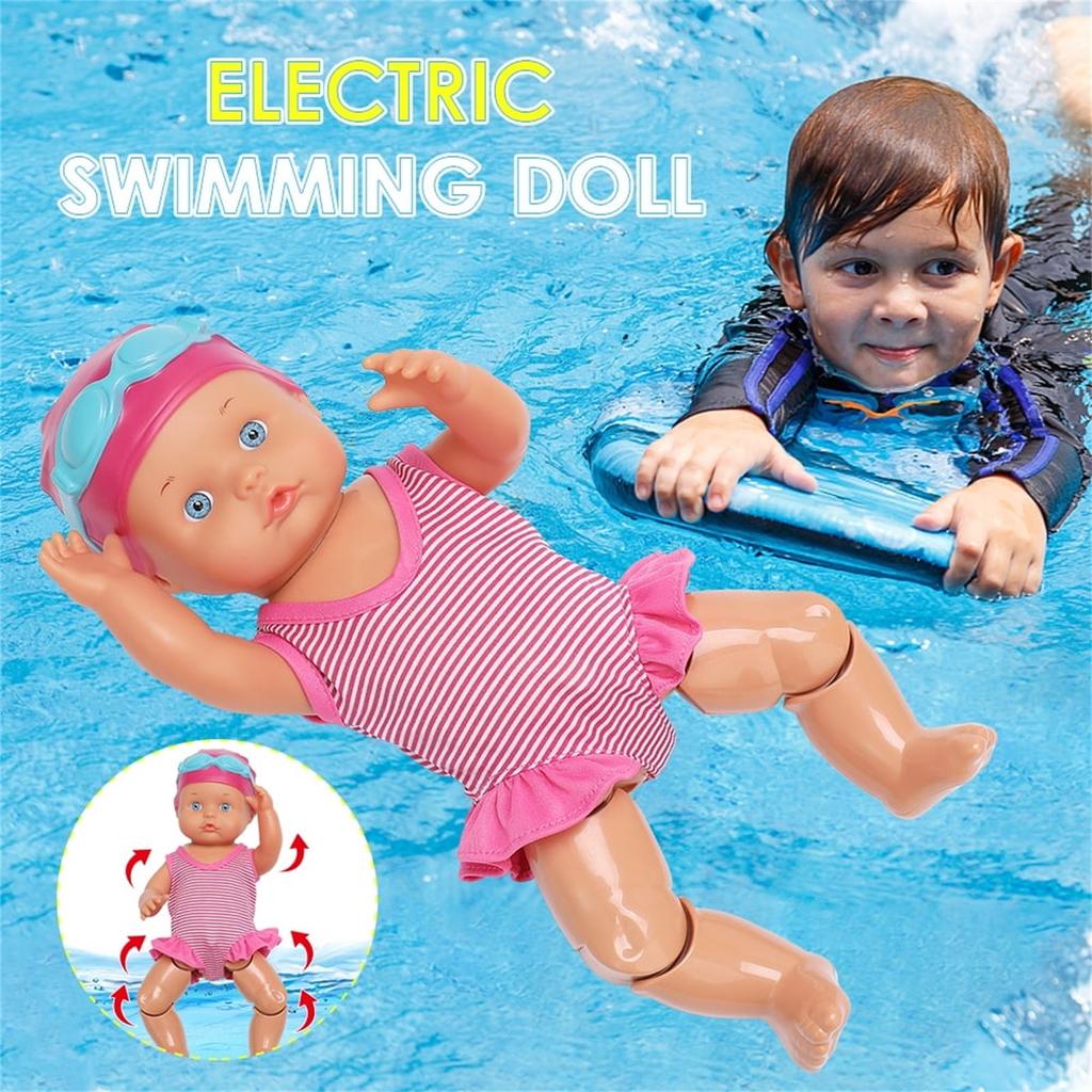 Electric Swimming Doll For Pool Bath, Bathtub Toys, Kids, Child, Pool Toys