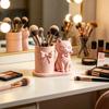 huaqianguhh Cat Pen Holder, Cute Kitty Desk Organizer with Pens, Pencils, Makeup Brushes, 3D Printed Sculpture for Home Office Decor