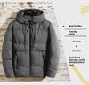 Men's Hooded Winter Down Coat - Thick, Trendy, All-Match Cotton-Padded Jacket