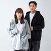 Apostrophe Comma Double Aco Logo Zip-Up Hoodie (Grey/White)
