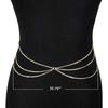 European and American Sexy Simple and Fashionable Multi-layer Chain Waist Chain Women Bikini Waist Decoration Belt Chain Body Chain