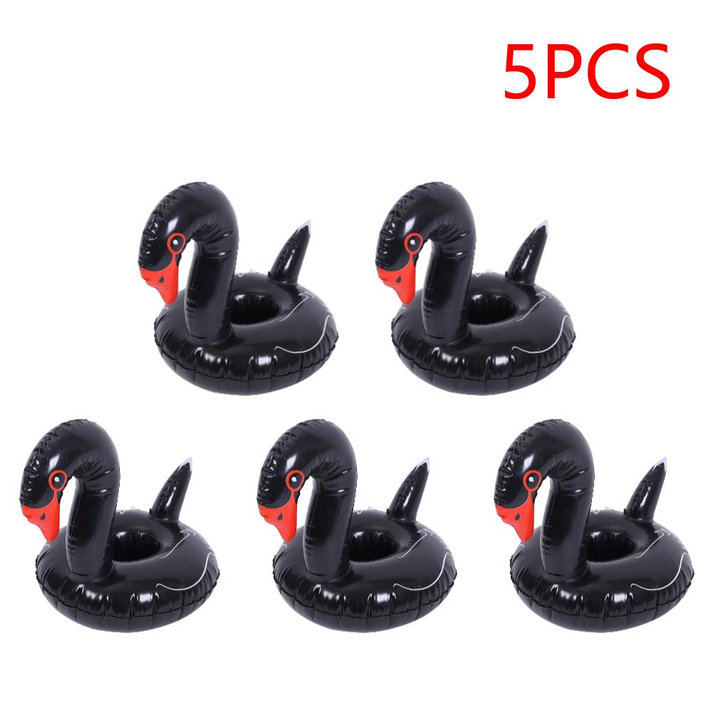 Inflatable Cup Holder PVC Swan Beverage Glass Holder Portable Water Inflatable Coasters for Holiday Birthday Party