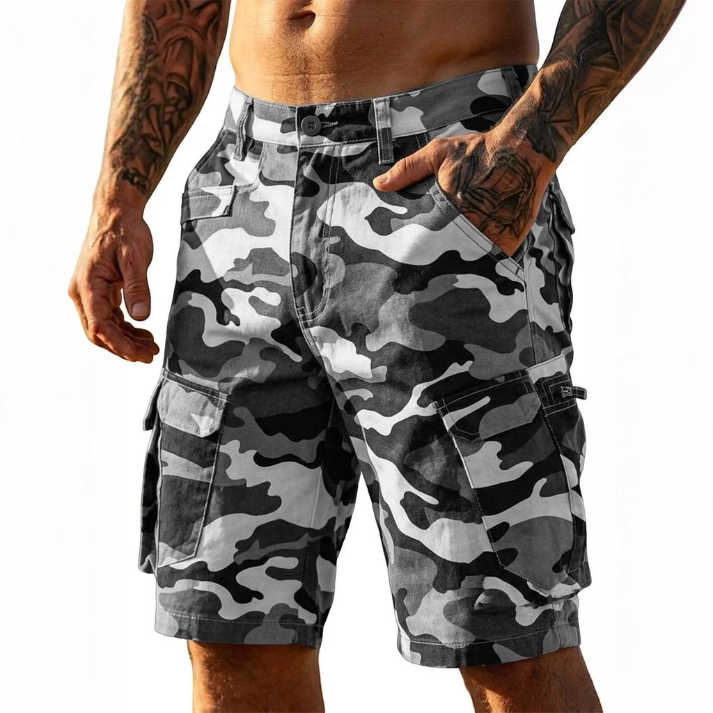 Pantaloncini Cargo da Uomo Design Multi Tasche per Attività all'Aperto pantaloncini da palestra uomo pantaloncini da basket uomo pantaloncini sportivi uomo pantaloncini da allenamento uomo
