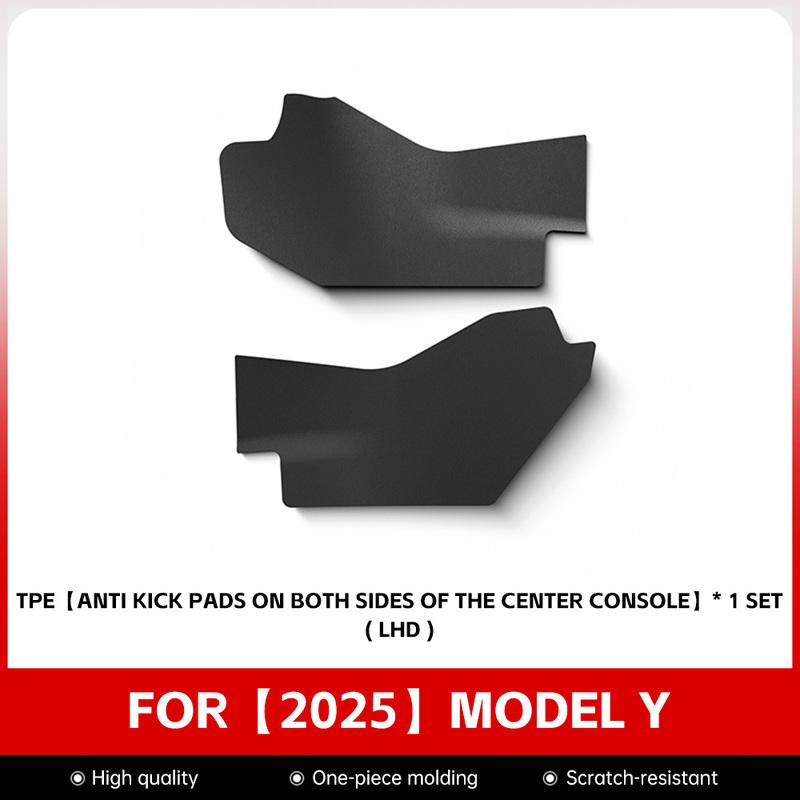 For Tesla Model Y Juniper 2025 2026 2PCS Center Console Side Kick Pad Front Seat Side Anti Dirt Mat Car Interior Accessories