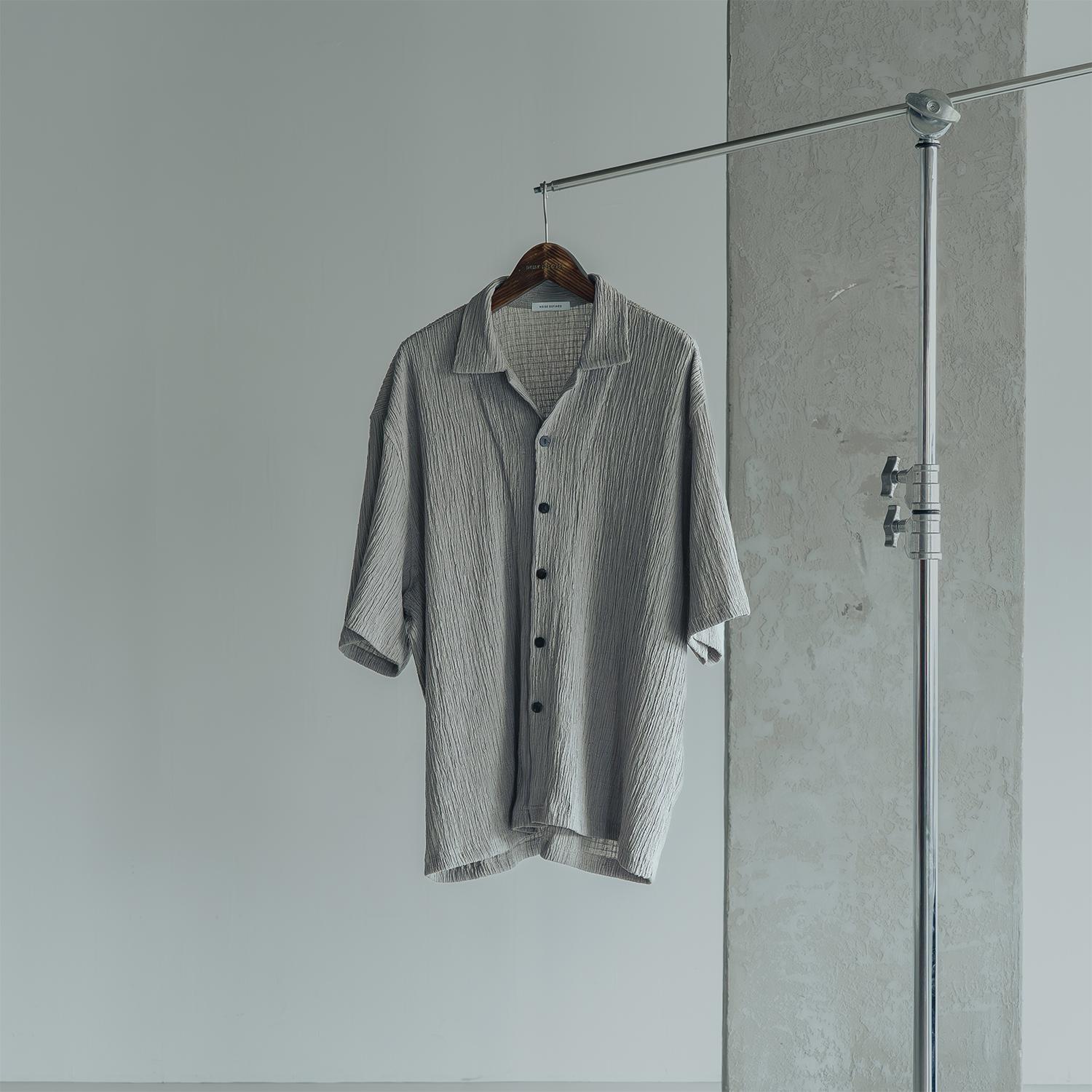 Noise Defined Pleated Shirt Beige Beige/1