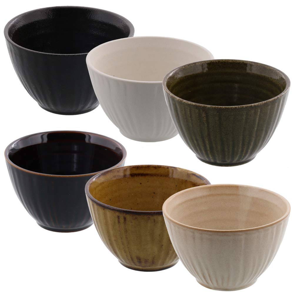 Japanese Small Bowl Set of 6 Colors (Outlet)
