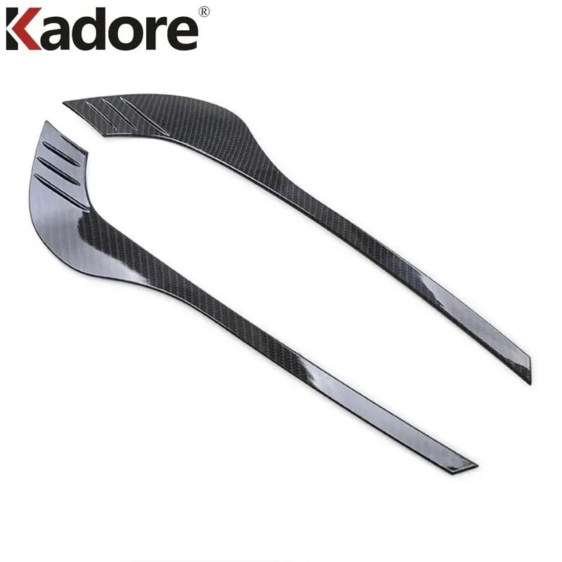For Mazda CX-5 KF 2017- CX-8 2017- Chrome Front Fog Light Lamp Eyebrow Cover Trim Foglight Eyelid Strip Car Accessories