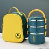 Stainless Steel Insulated Lunch Box Adults Students Multi-Layer Bento Container With Lid Utensils Japanese Style