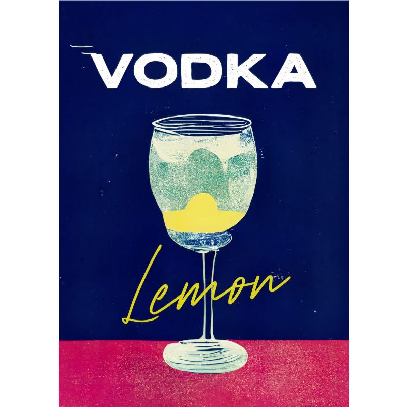 Canvas Painting Beverage Caipirinha Gin Sangria Aperol Spritz Retro Kitchen Wall Decoration