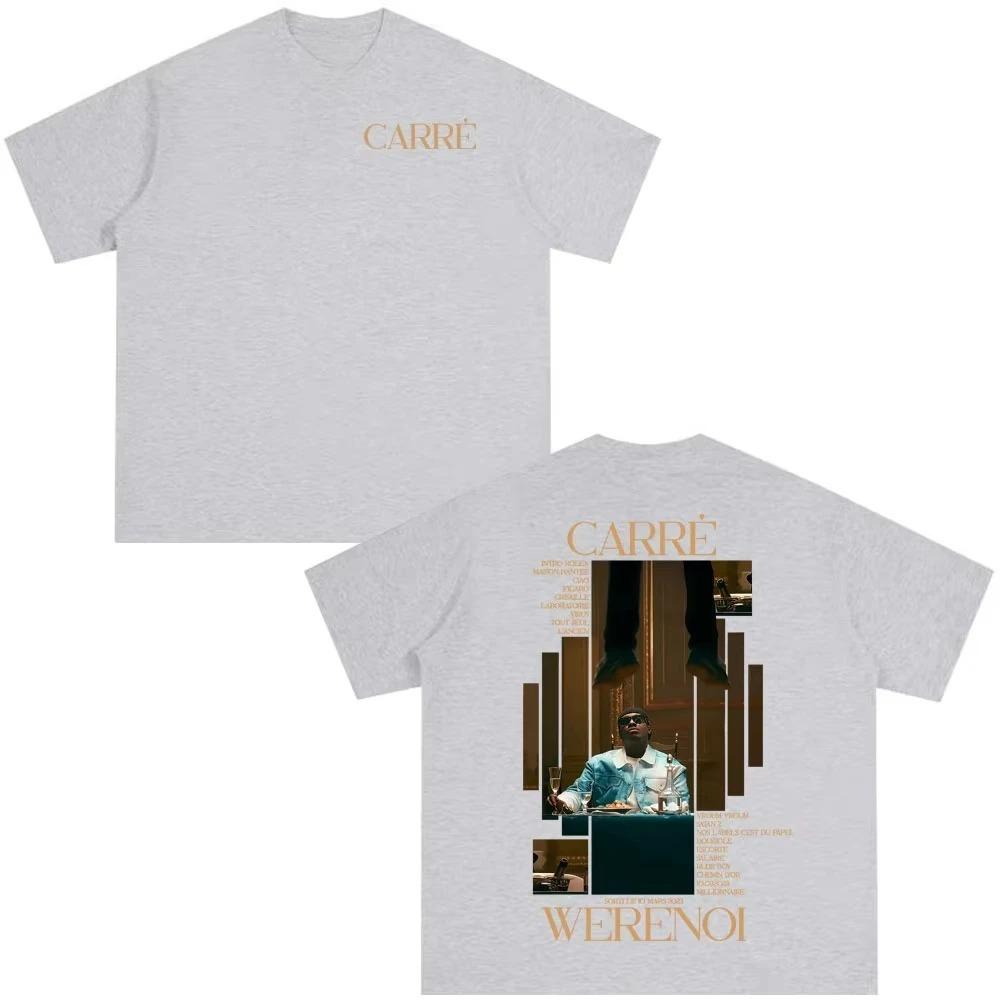 2026 Rapper WeRenoi Carré Album Graphic Print T Shirts Men Women Hip Hop Fashion Pop Music Tee Summer Casual Clothes Vintage Clothing