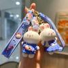 Rabbit Bag Small Keychain Silicone Cartoon Key Ring Adorable Pendant Bag