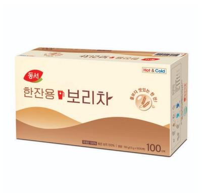 Dongsuh One Cup Barley Tea 100 Tea Bags | Traditional Korean Roasted Barley Tea