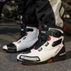 37-47 Men/Women's High Top Genuine Leather Sports Shoes Rotating Button Outdoor Cycling Sports Motorcycle Boots
