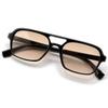 Sunglasses for Men and Twin Clear Tinted Lenses [MERRY PLEASURE] Women, Ultra-lightweight (Weight 21g), Square, Bridge, Frame, (Light Color)