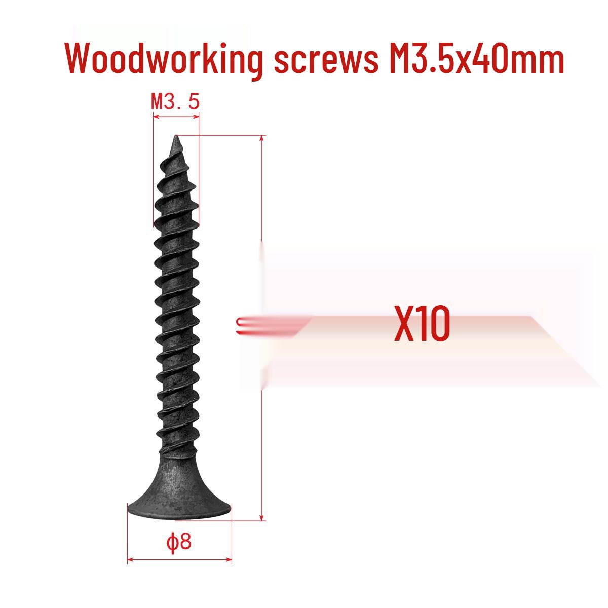 

Сірі фосфатовані саморізи M3.5 з потайною головкою для гіпсокартону та дерева