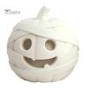 Ghost Theme Craft Supply 3D Printed Halloween Mummy Figurine, Blank DIY Paintable Bandage Pumpkin Statue, Personalized Decor Mini Desktop Ornament for