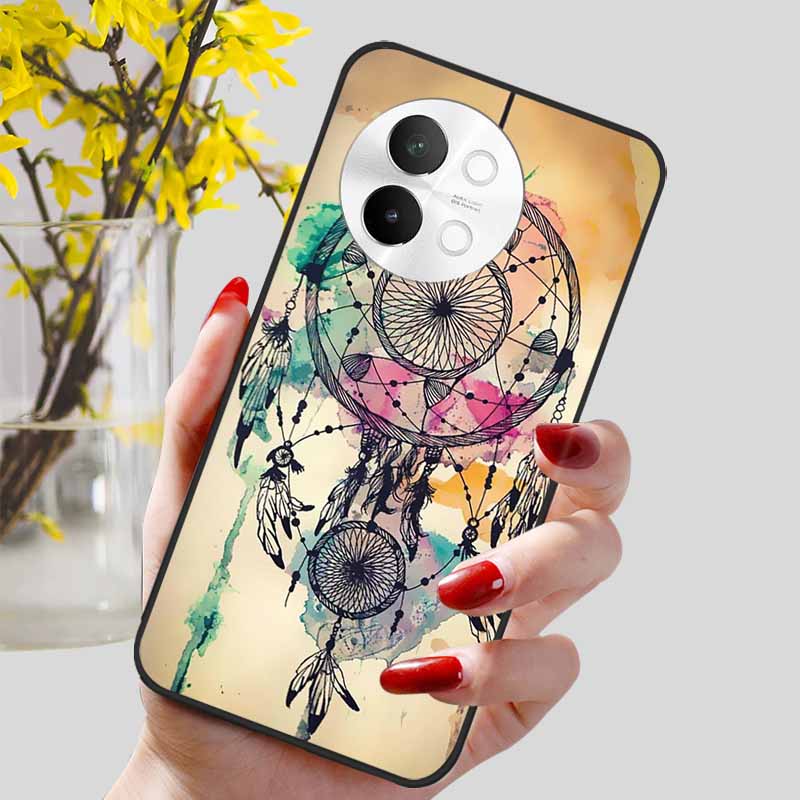 For Vivo V40 Lite 5G Case Fashion Soft Silicone Lovely Phone Cover for Vivo V 40 Lite V40Lite 5G Protect Back Cover TPU Coques