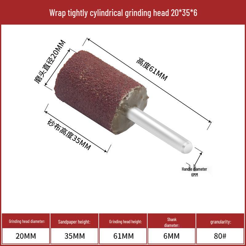 Cone Type Sandpaper Flap Wheel with Extended Shank for Metal and Woodworking