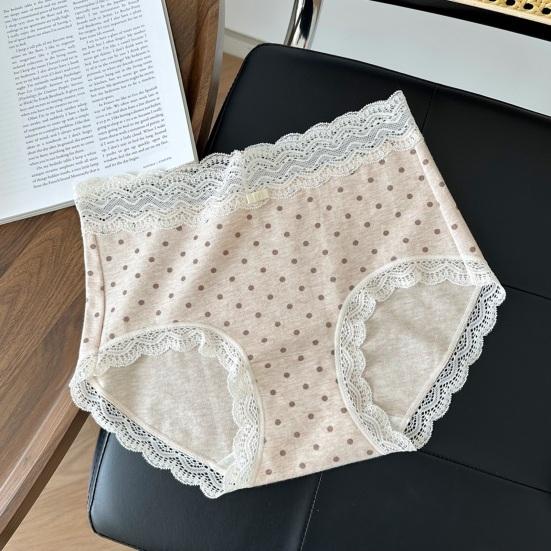 Cotton Underwear for Women Soft Breathable Cheeky Bikini Panties Ladies Sexy Lace Mid Rise