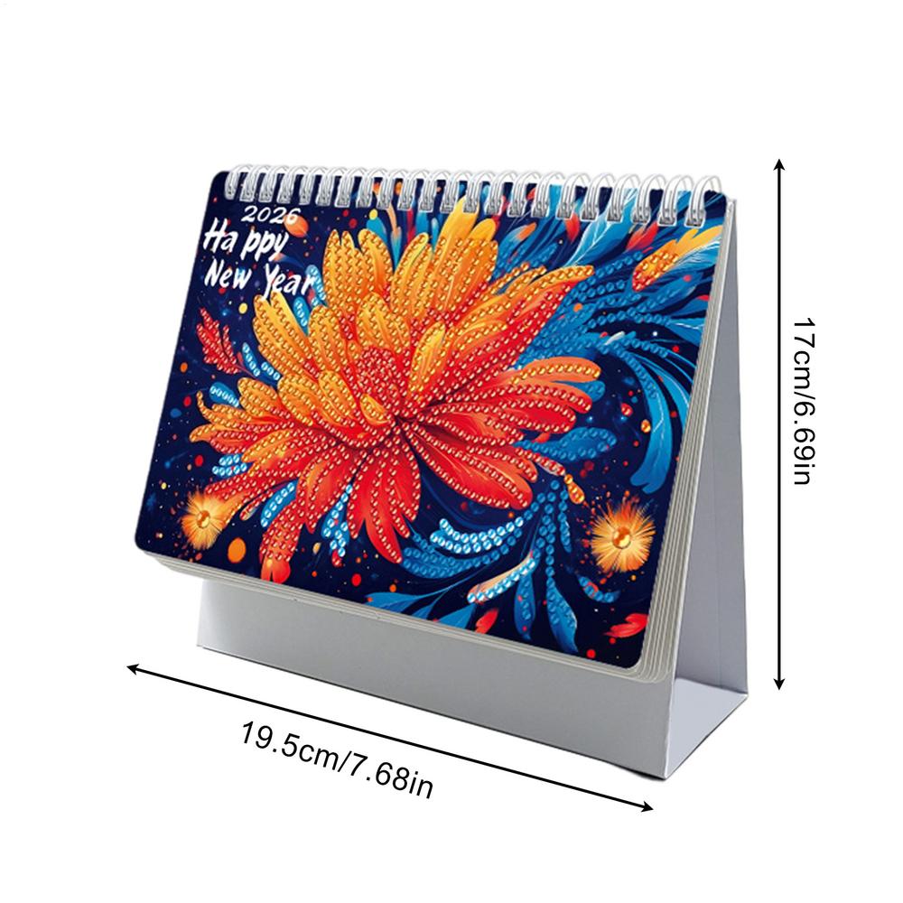 2026 Gem Art Desk Calendar 12-Month Planning Decoration, Personal Time Management Planner Goals Appointments Organizer