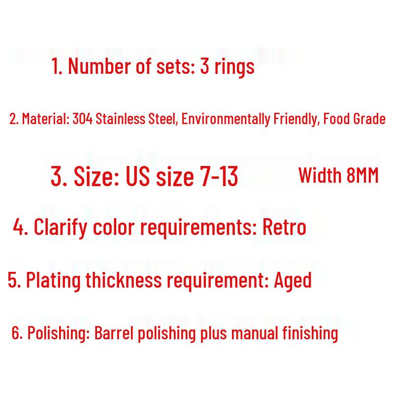 Men's Rotatable Titanium Steel Rune Decompression Ring