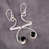 Black Onyx Gemstone Silver Jewelry, 925 Sterling Silver Earrings, Handmade Designer Onyx Earrings Gift For Activists