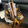 181 × 91 Autumn and Winter Fashion and Generous Temperament High-end Beautiful Brocade Silk Scarf Versatile Women's Foreign Style Winter Thin Style