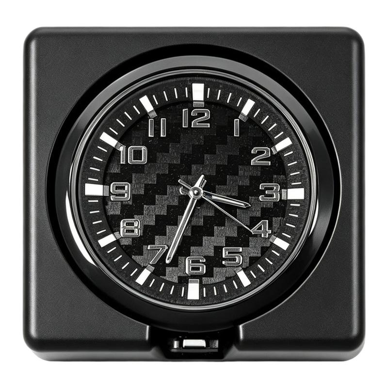 Analog Clock Accessory for V27 Vehicles Designed to Fit OEM Vent Opening While Supporting Hazard Switch Function