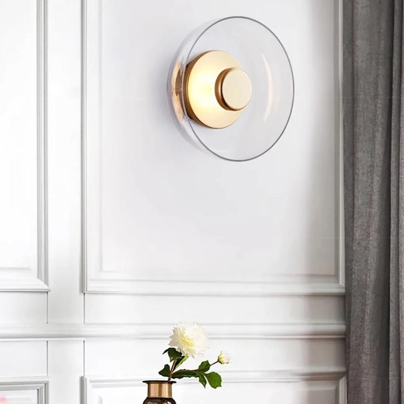 LED Modern Glass Wall Lamp Creative Ceiling Lights for Bedroom Bedside Living Dining Room Indoor Home Decorative Fixtures
