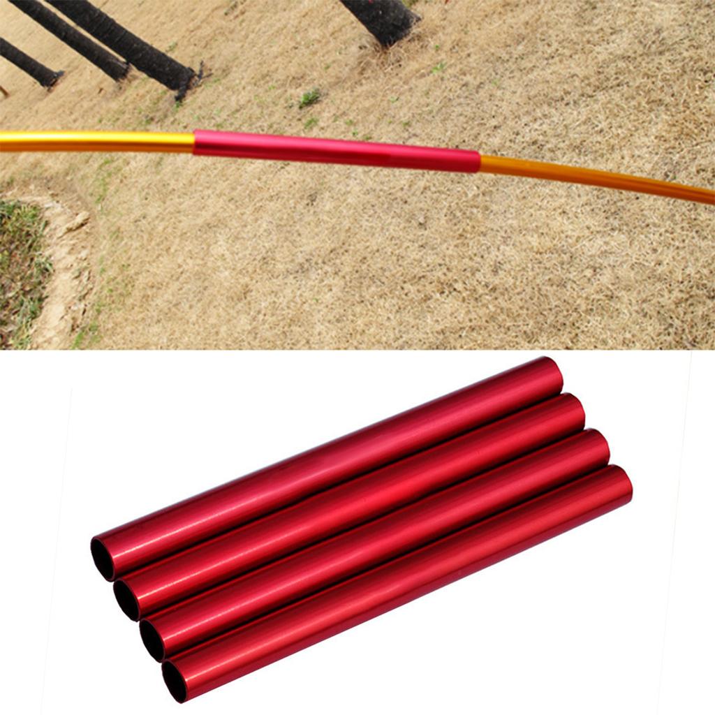 4Pcs Tent Tube Rod Replacement Aluminum Alloy Tent Poles Repair Tube Tent Connecting Pipe Camping Tent Accessory