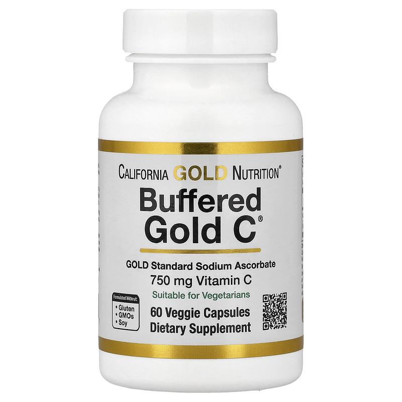 Gepuffertes Gold C®, GOLD-Standard Natriumascorbat (Vitamin C), 60 vegetarische Kapseln