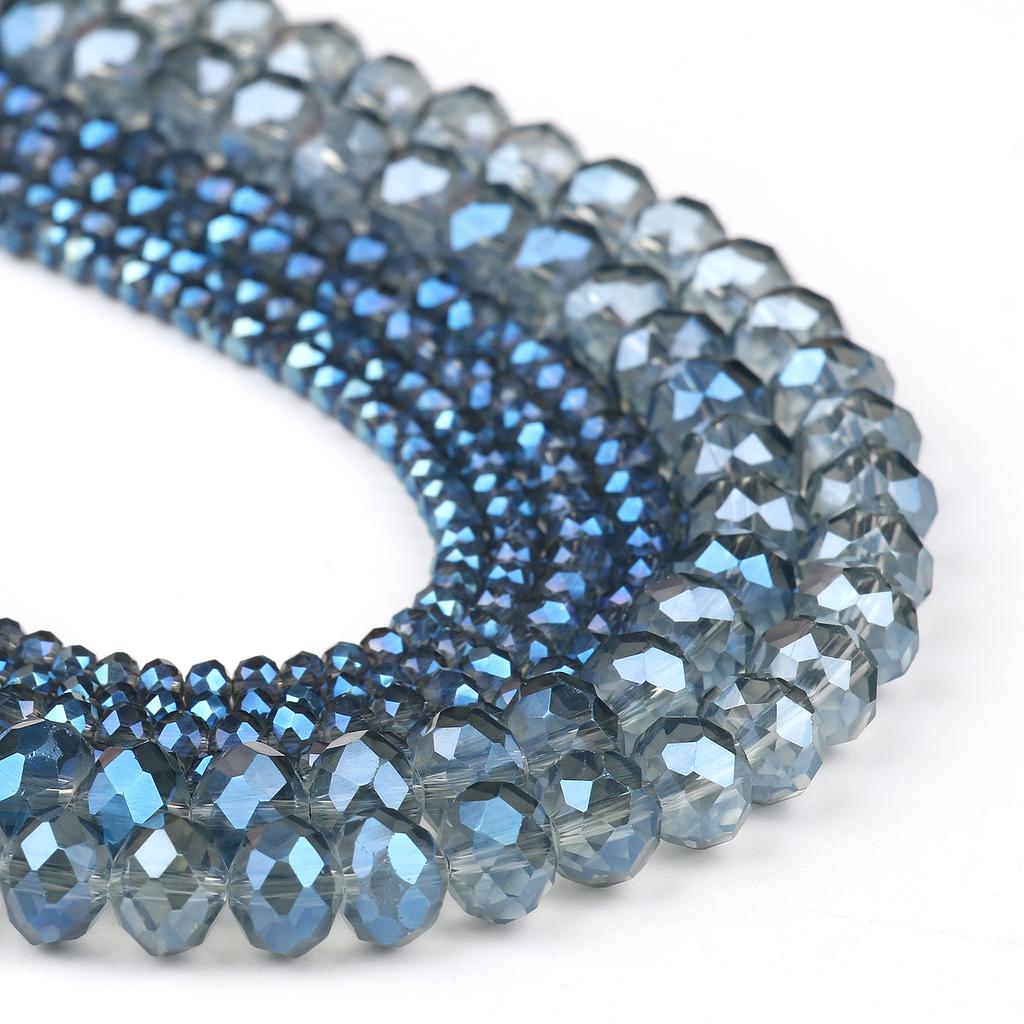 3 4 6 8mm Facettierte Rondelle Kristallglasperlen Österreich Kristall Abstandshalter Lose Perlen Für Schmuckherstellung DIY Armband Anhänger Zubehör