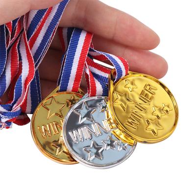 Sportovní hra Zlaté Stříbrné Bronzové Medaile Tanec Plastové Soutěžní Ceny Vynikající