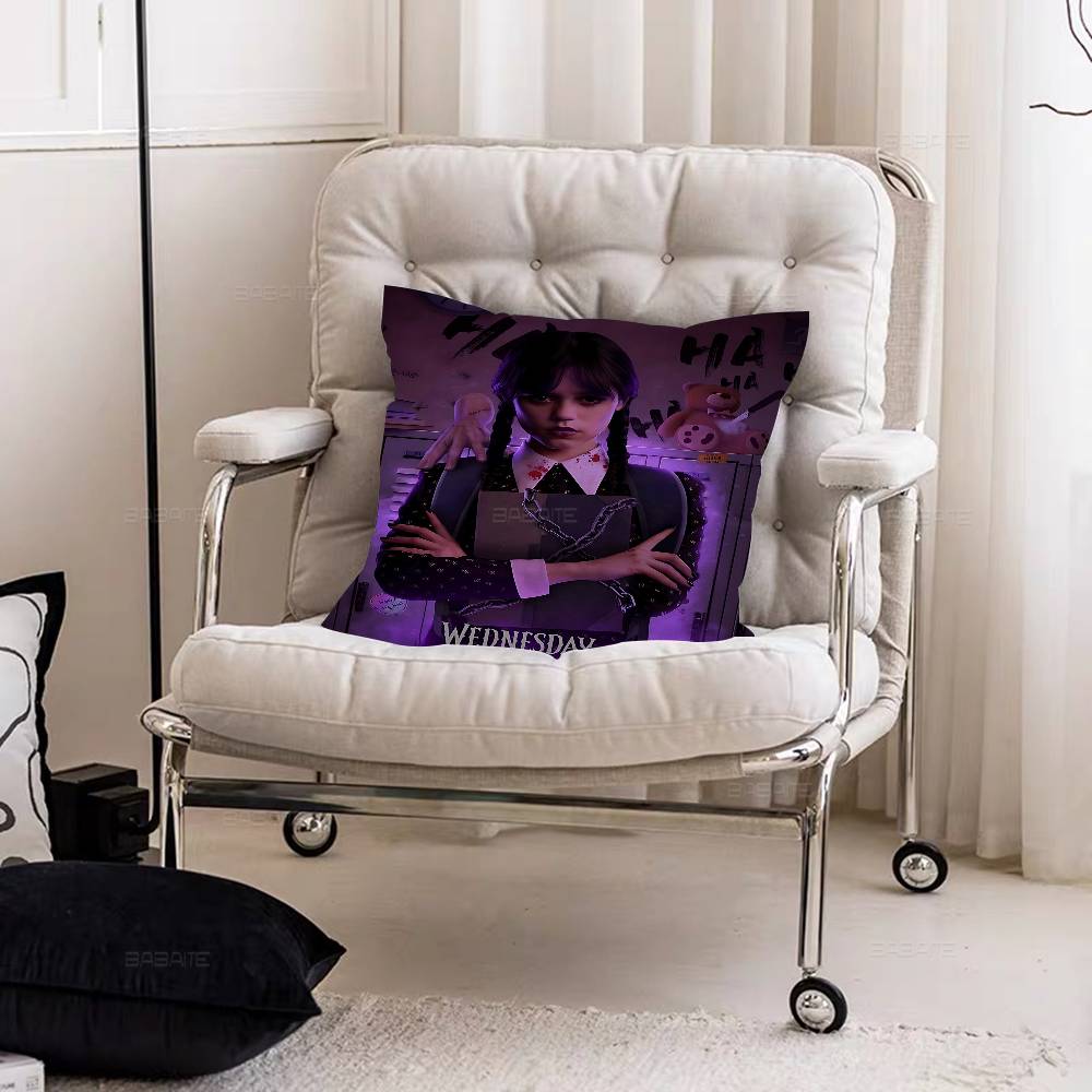 Movie W-Wednesday Cushion Cover Decorative Pillow Sofa Home Decor Case Pillow Cases