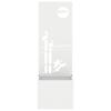 Garden Privacy Screen White 50 X 32 X 150 Cm