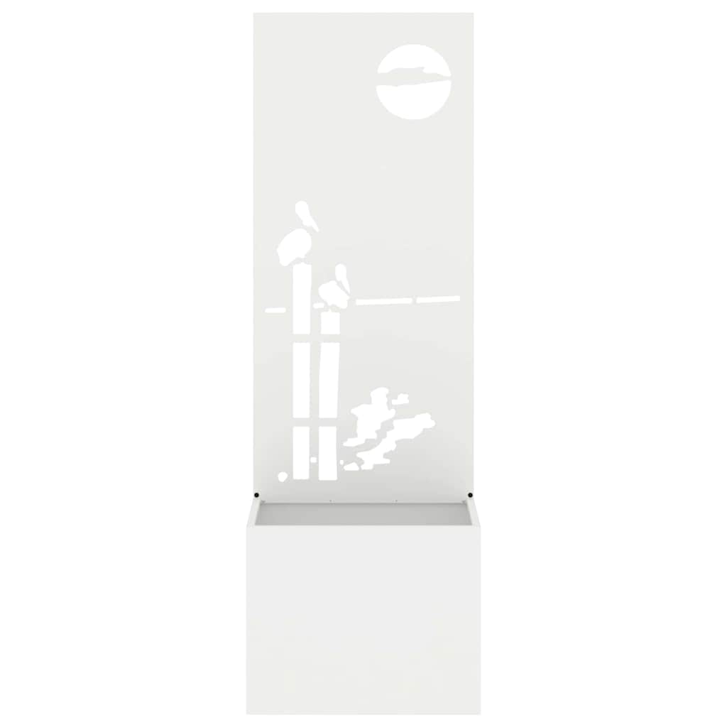 Garden Privacy Screen White 50 X 32 X 150 Cm