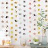 4M Paper Star Garland Banner String Happy Birthday Party Decorations Girl Boy Baby Shower Wedding Christmas Wall Hanging Decor