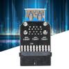 19PIN to 2-Port USB 3.0 Adapter Converter Black ABS Computer Equipment Accessories