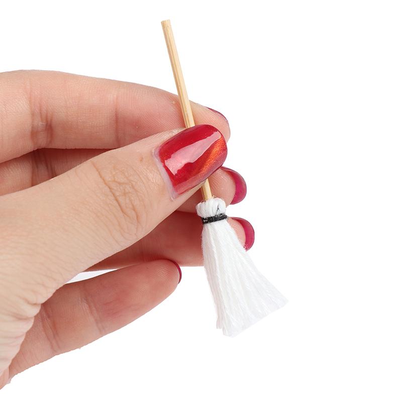 1Set 1:12 Puppenhaus Miniatur Küche Garten Mopp Eimer Puppenhaus Deko Spielzeug