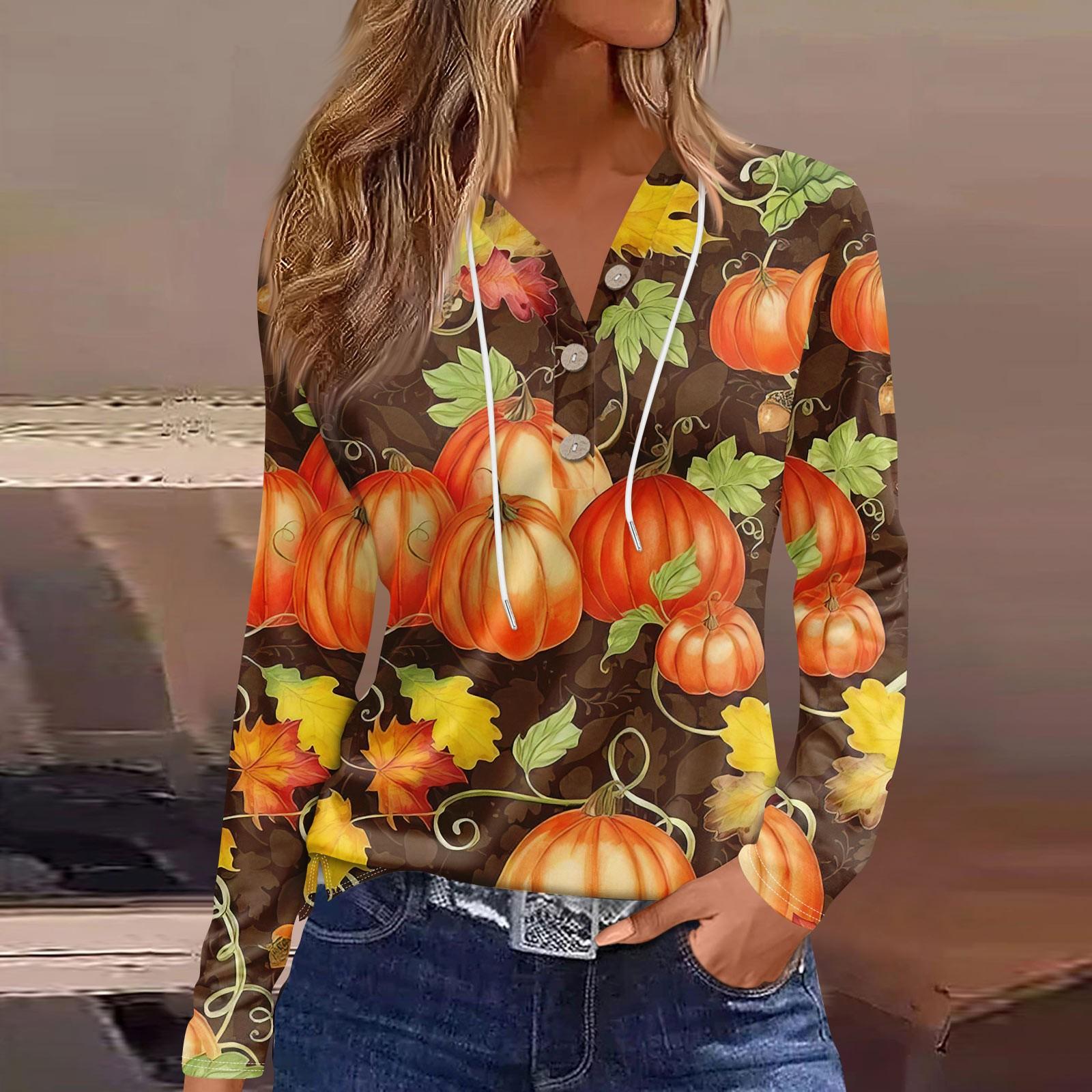 

Женская модная повседневная толстовка с капюшоном на Хэллоуин с декорированными пуговицами и длинными рукавами, футболка L жёлтый