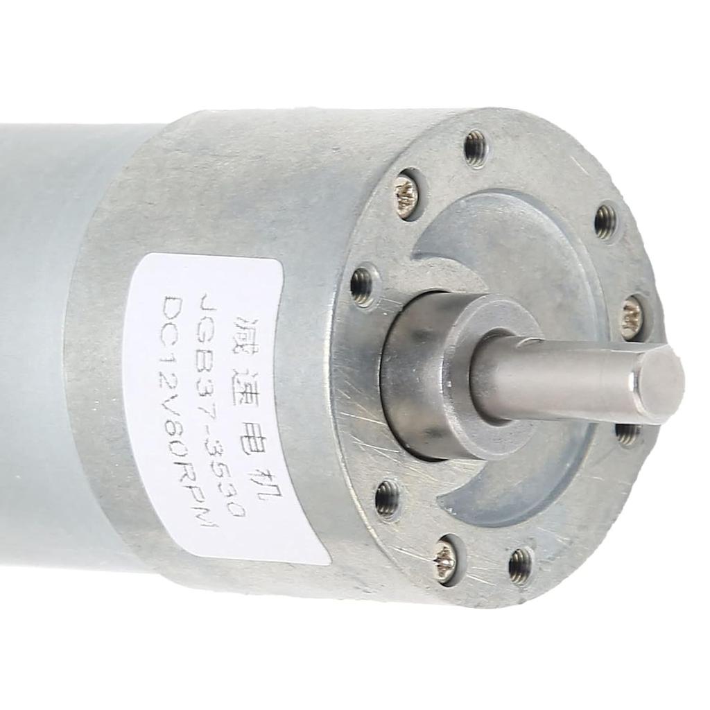 JGB37 3530 Gear Motor,Couplings Set Screw Self Locking Wear- Turbine Reducer Shaft for Door Opener DC12V 80RPM