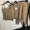 JKASHDK Damesmode Casual Lente Herfst Lange Mouw V-Hals Broek Broek Pakken