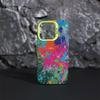 Tide Cool Ink Splashing Graffiti Suitable for Apple 16 Mobile Phone Case 14promax Cartoon iPhone15 Matte Anti-drop 11xr