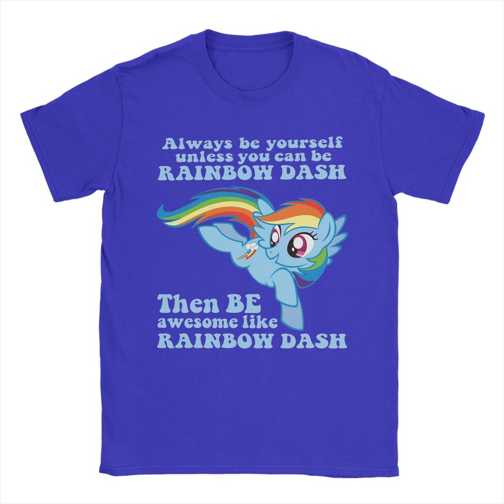 Unisex Rainbow Dash T Shirts Cotton Clothes Creative Short Sleeve Crewneck Tees Plus Size TShirts