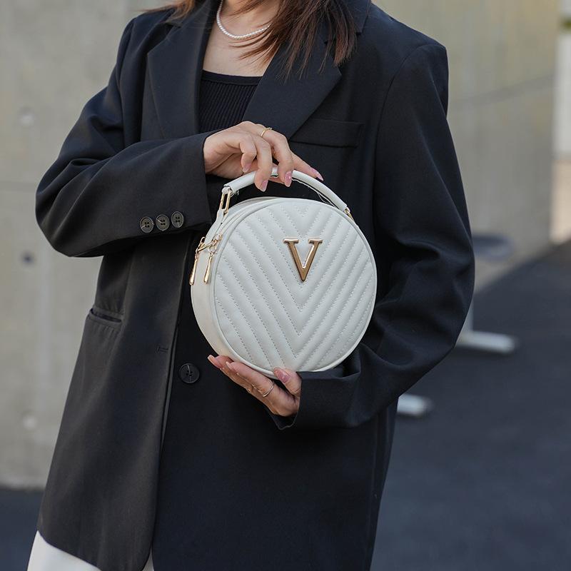 New European and American Large Capacity Women's Bag Simple and Fashionable One Shoulder Crossbody Multi Layer Bag